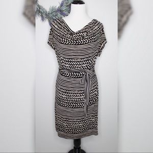 LOFT Tribal Print Cowl Neck Dress